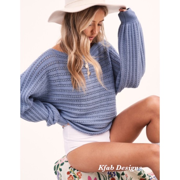 ❤️LAST 1! Boat Neck On/Off Shoulder Sweater! - Picture 6 of 8